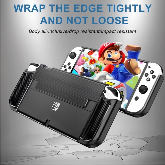 Legfes console protection cover Nintendo Switch case LEGES Dockable OLED 7” - Picture 4 of 12
